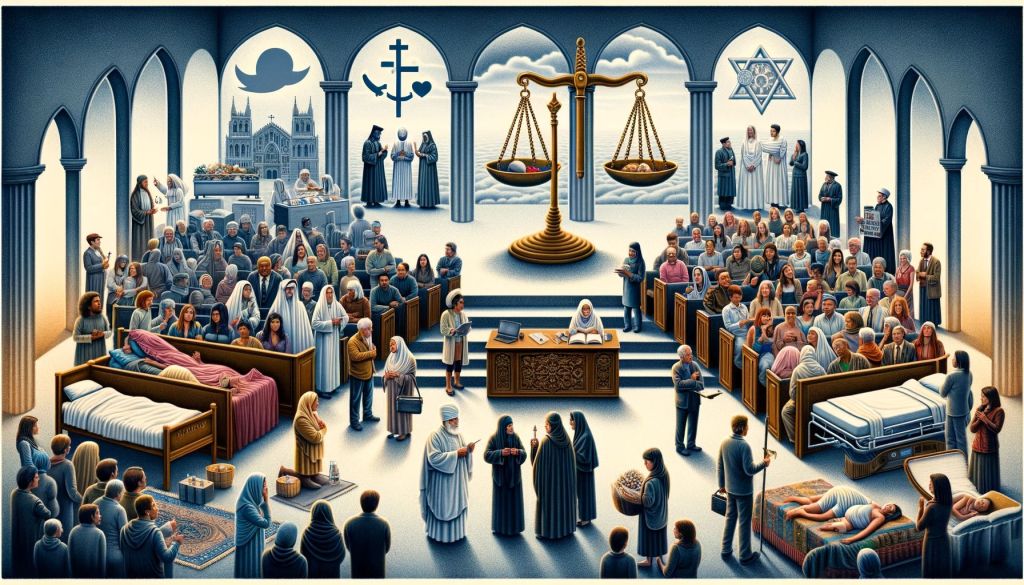 What are the religious views on controversial issues like abortion, marriage, and euthanasia? By Metatron and Sandalphon