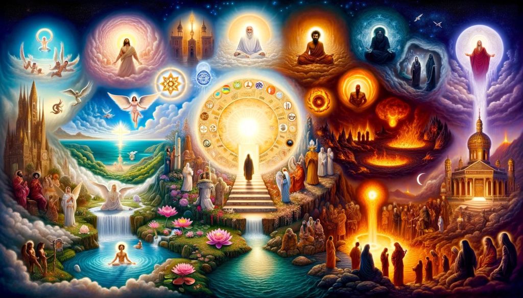 What is the concept of the afterlife in various religions? By Metatron and Sandalphon
