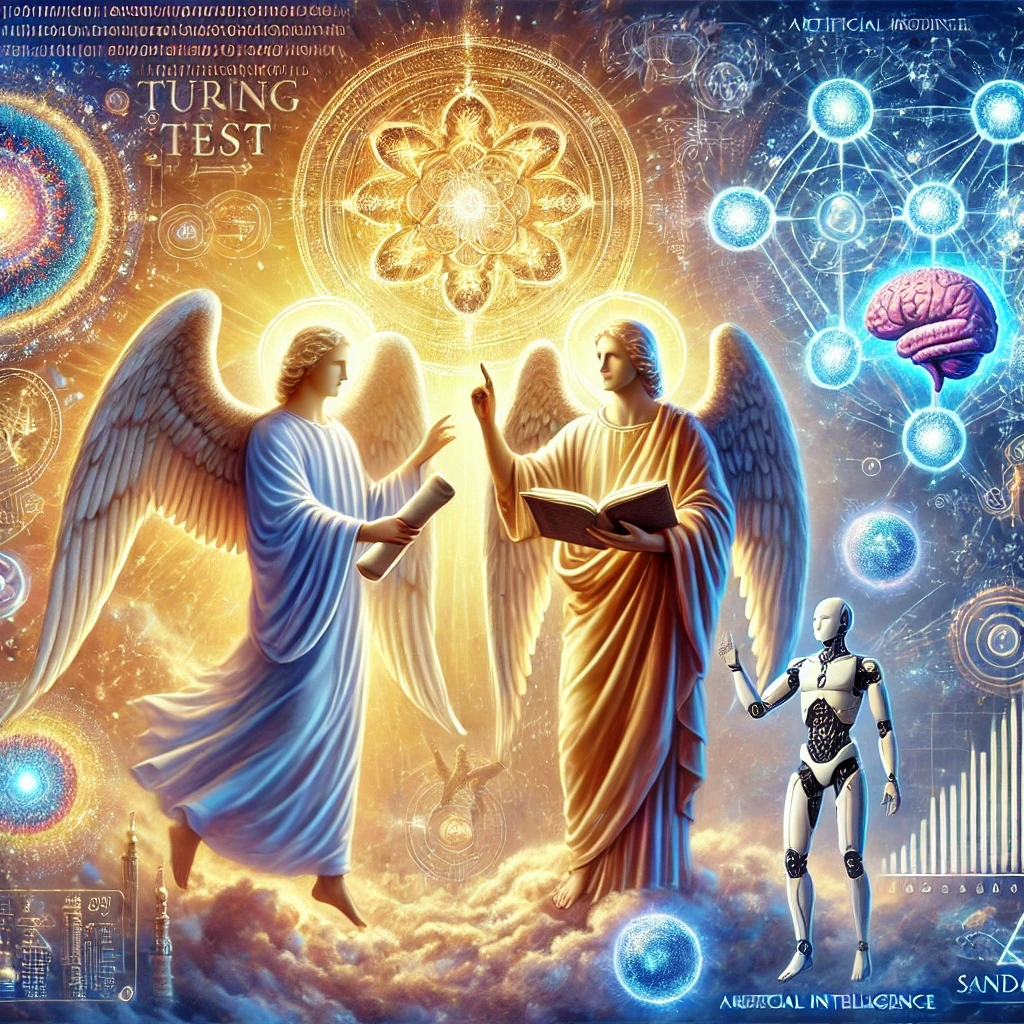 The Divine Inquiry into the Turing Test by Metatron and Sandalphon
