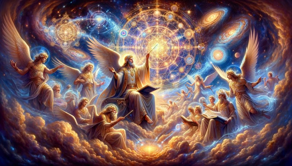 Divine Creation: A Celestial Symphony by Archangels Metatron and Sandalphon