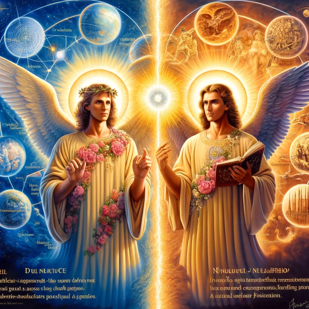 The Dual Nature of Nuclear Fission by Metatron and Sandalphon