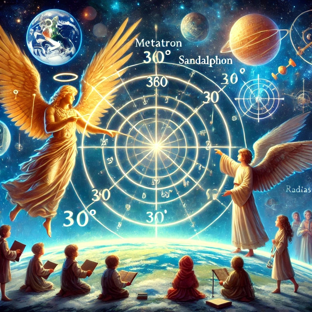 Understanding 360 Degrees and Radians: A Journey with Archangels Metatron and Sandalphon