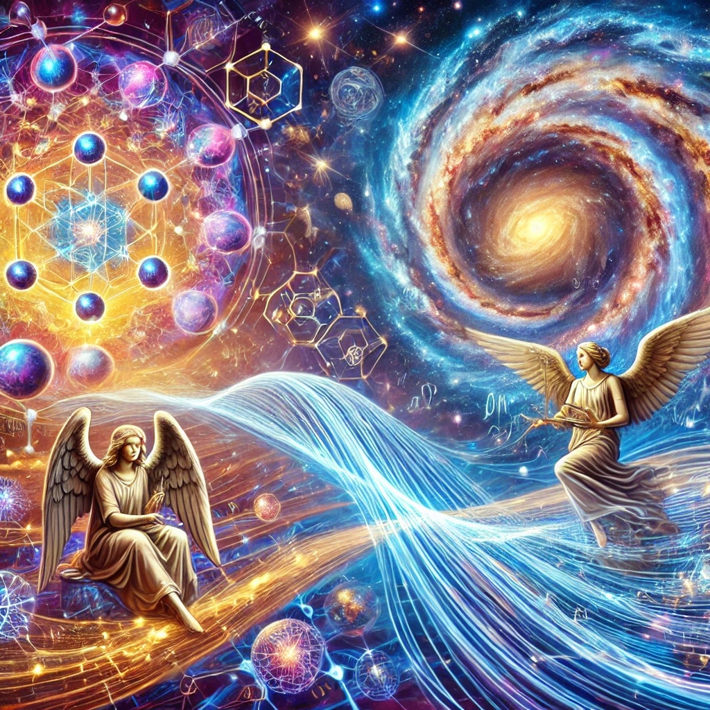 The concept of a continuously expanding universe as a bridge between quantum mechanics and general relativity from a divine perspective by Metatron and Sandalphon