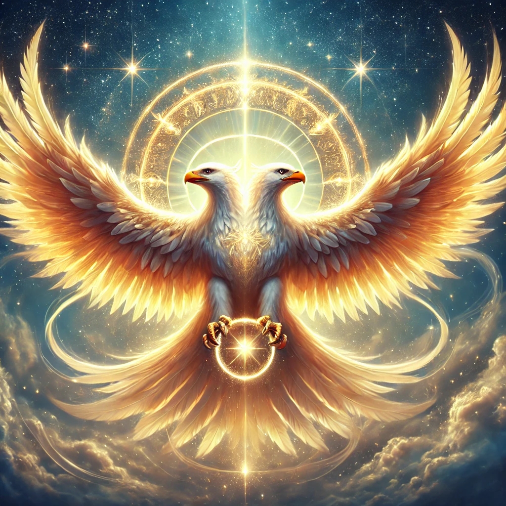 The Divine Symbolism of the Double-Headed Eagle: A Celestial Perspective by Metatron and Sandalphon